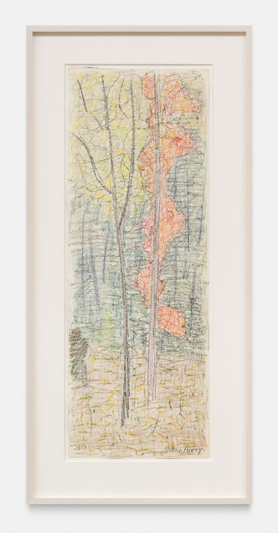 Untitled Study for Hint of Autumn by Milton Avery contemporary artwork Painting