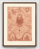 Quijote - Retrato de Franco Bassi by Sofia Bassi contemporary artwork drawing
