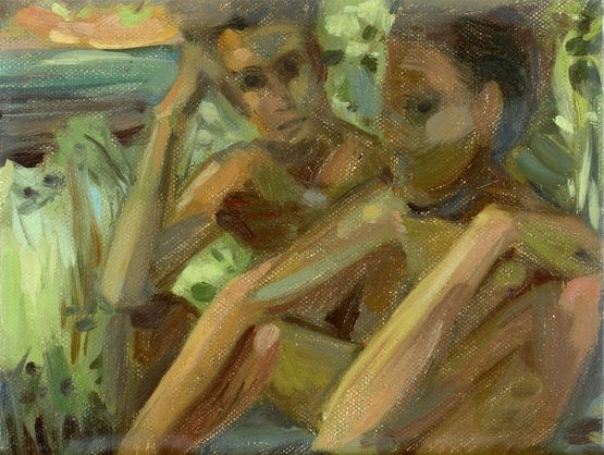 What I Said By The River Ive Said And Will Say Again by Jake Grewal contemporary artwork Painting