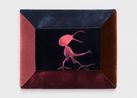 a bird dances where love sleeps by WiedemannMettler contemporary artwork Textile