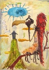 Bird of Bataan 1 by Manuel Ocampo contemporary artwork painting