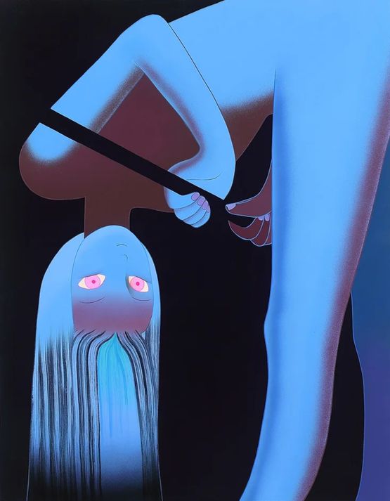 Topsy-Turvy by Jang Koal contemporary artwork Painting