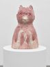 Pink Cat by Leiko Ikemura contemporary artwork Sculpture