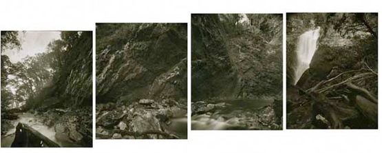 Cooks Sites 21.5.1995 After William Hodges Cascade Cove Dusky Bay by Mark Adams contemporary artwork Photography