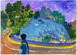 The Family in Fo Tan by Stephen Wong Chun Hei contemporary artwork painting works on paper