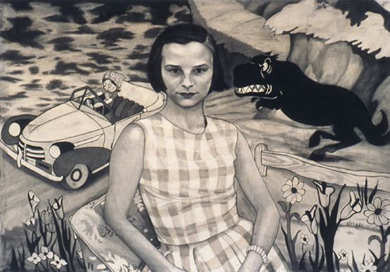 Outrun Memory by Jenny Scobel contemporary artwork Drawing