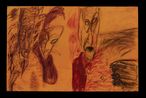 Aerial Vowels 20 by Mike Parr contemporary artwork Works on Paper