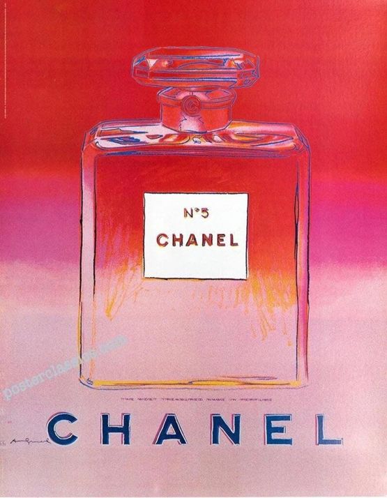 Chanel N5 Perfume - Red by Andy Warhol contemporary artwork Print
