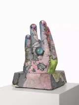 Untitled Hand with Ring from the series Technological Reliquaries by Paul Thek contemporary artwork sculpture