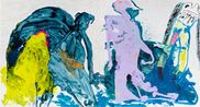 Ill wait for you whilst you walk through water by Tom Polo contemporary artwork Painting