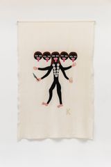 Letra K by Lucia Vergara contemporary artwork textile