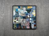 Mountains tower high rivers flow long by Zheng Zhou contemporary artwork painting