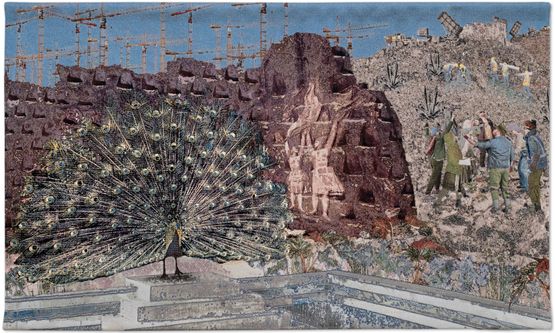 The Visitor by Aziz  Cucher contemporary artwork Textile