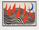 Red Petals Blue Moon by Alexander Calder contemporary artwork Works on Paper