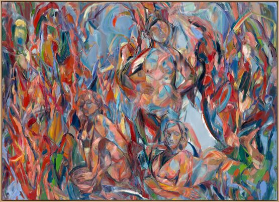 Park I by Sabine Moritz contemporary artwork Painting