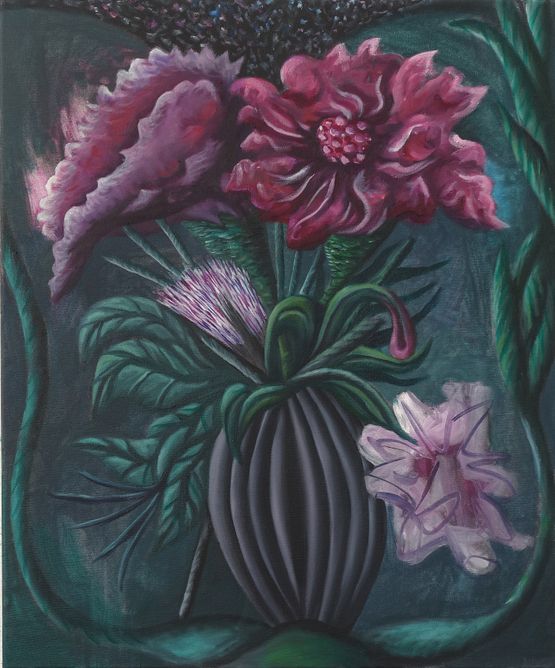 Nachtstraue Die Roten by Hartmut Neumann contemporary artwork Painting