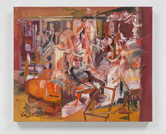The drawing room by Cecily Brown contemporary artwork Painting