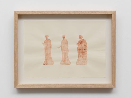From the Dead Reckoning to Her Folds series by Iz Oztat contemporary artwork Works on Paper