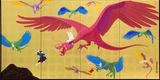 Battle of Flying Dragon Riders by Tenmyouya Hisashi contemporary artwork painting mixed media