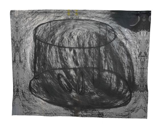 The Sunflower Seed Incident by Zhang Meng contemporary artwork Textile