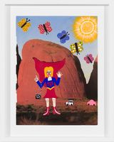 Super Girl on Country by Kaylene Whiskey contemporary artwork painting