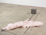 Blow up deployed Tesla Air bag by Alicia Frankovich contemporary artwork sculpture