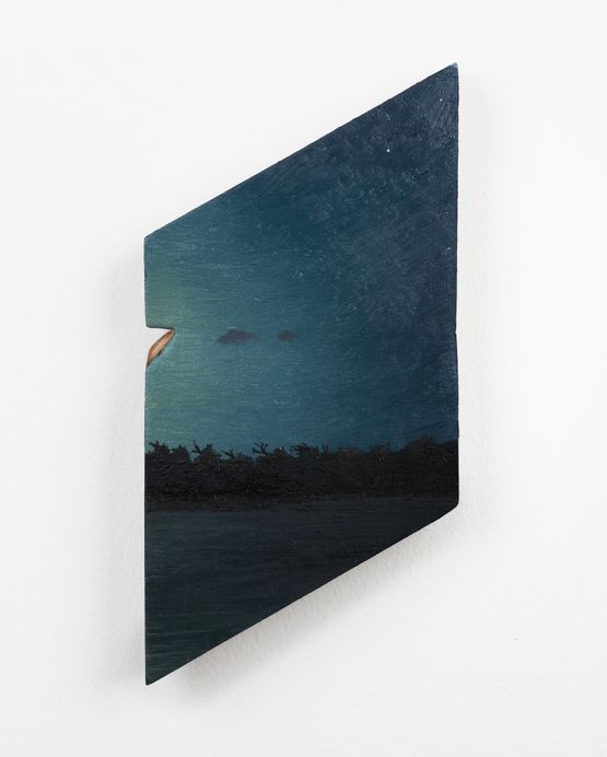 Kumbukan Oya night II by Muhanned Cader contemporary artwork Painting