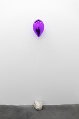 Let your dream fly dark purple by Jeppe Hein contemporary artwork sculpture