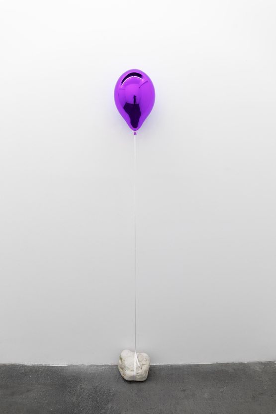 Let your dream fly dark purple by Jeppe Hein contemporary artwork Sculpture