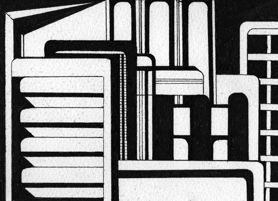 Non-Architectural Renderings 5 by Heba Y. Amin contemporary artwork Works on Paper
