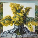Garden Parties - Wattle by Sam Michelle contemporary artwork painting