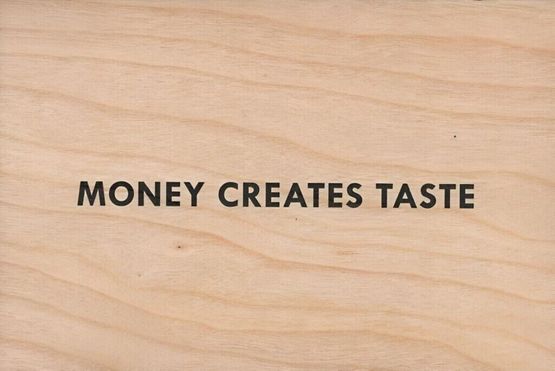 Money Creates Taste by Jenny Holzer contemporary artwork Sculpture