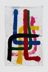 Untitled simultaneous hybridized synchronous precarious and unstable shortcut Sun Tzu by Abraham Cruzvillegas contemporary artwork painting