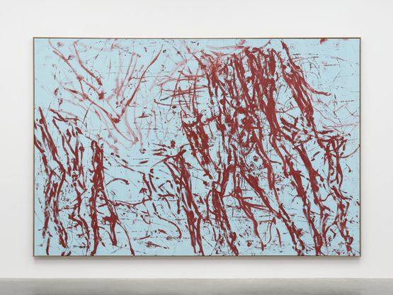 Landschaft im Osten Landscape in the East by Georg Baselitz contemporary artwork Painting