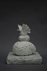 Gisant The silk spun in the brain by Jan Fabre contemporary artwork sculpture