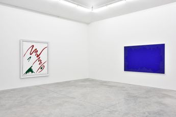 Contemporary art exhibition Bertrand Lavier A cappella at Almine Rech Paris Rue de Turenne France