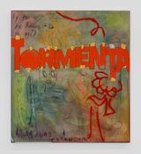 TORMENTA Y tu te burlas de mi ahora vas a entender  STORM And you mock me now you will understand by Nadia Hernandez contemporary artwork painting