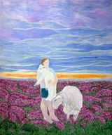 When the Countryside Whitens by Tess Dumon contemporary artwork painting