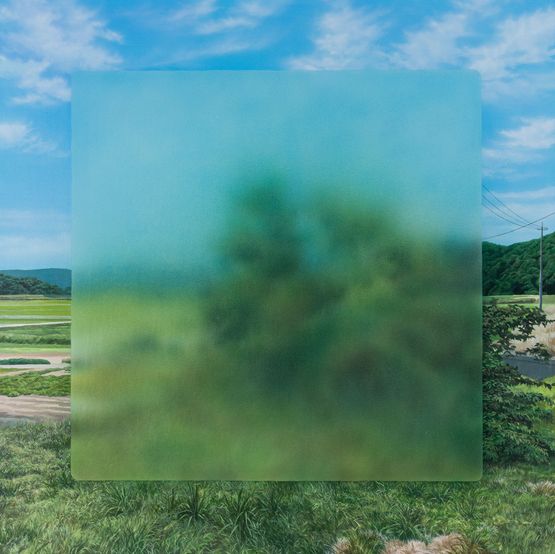 Frosted Window106 by Kisho Kakutani contemporary artwork Painting