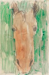 Tete de cheval by Francis Picabia contemporary artwork painting works on paper drawing