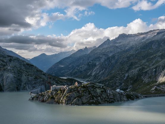 Glacial Meltwater and the Grimsel Pass Dam Switzerland by Lucas Foglia contemporary artwork Print