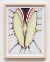 The vulva that got away by Faith Wilding contemporary artwork painting works on paper