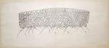 Coconut palm leaf drawing by Desmond Lazaro contemporary artwork drawing painting works on paper