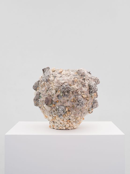 Vessel Fused with Stone by Masaomi Yasunaga contemporary artwork Sculpture