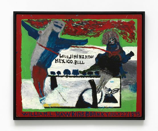 LOUS JIMINZ NEW MEXICO BULL by William Hawkins contemporary artwork Painting