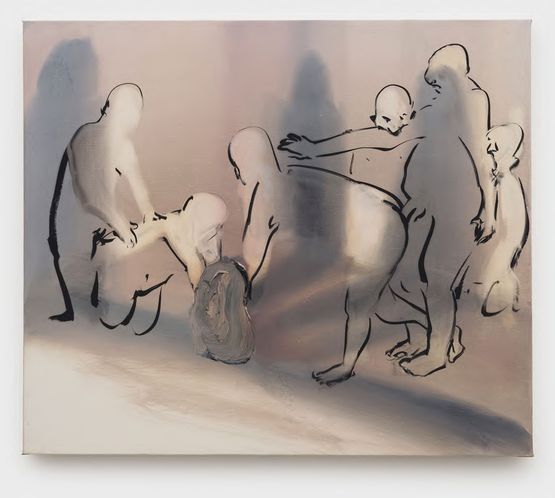 Spirit Orgy by Tala Madani contemporary artwork Painting