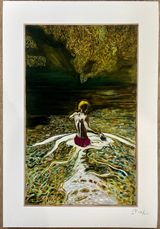 Wading Out by Billy Childish contemporary artwork print works on paper