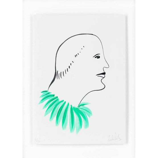 Untitled Green by Nicolas Party contemporary artwork Works on Paper