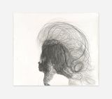 Black and White Drawings V by Trude Viken contemporary artwork drawing works on paper