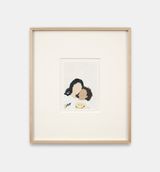 Billie and Child Study by Shaina Mccoy contemporary artwork painting works on paper